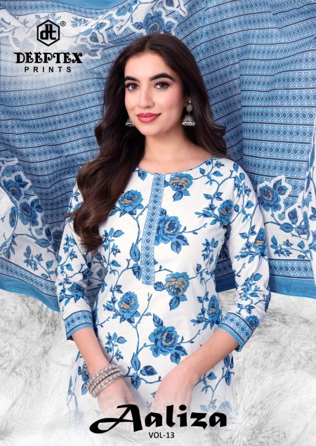Aaliza Vol 13 By Deeptex Cotton Printed Dress Material 